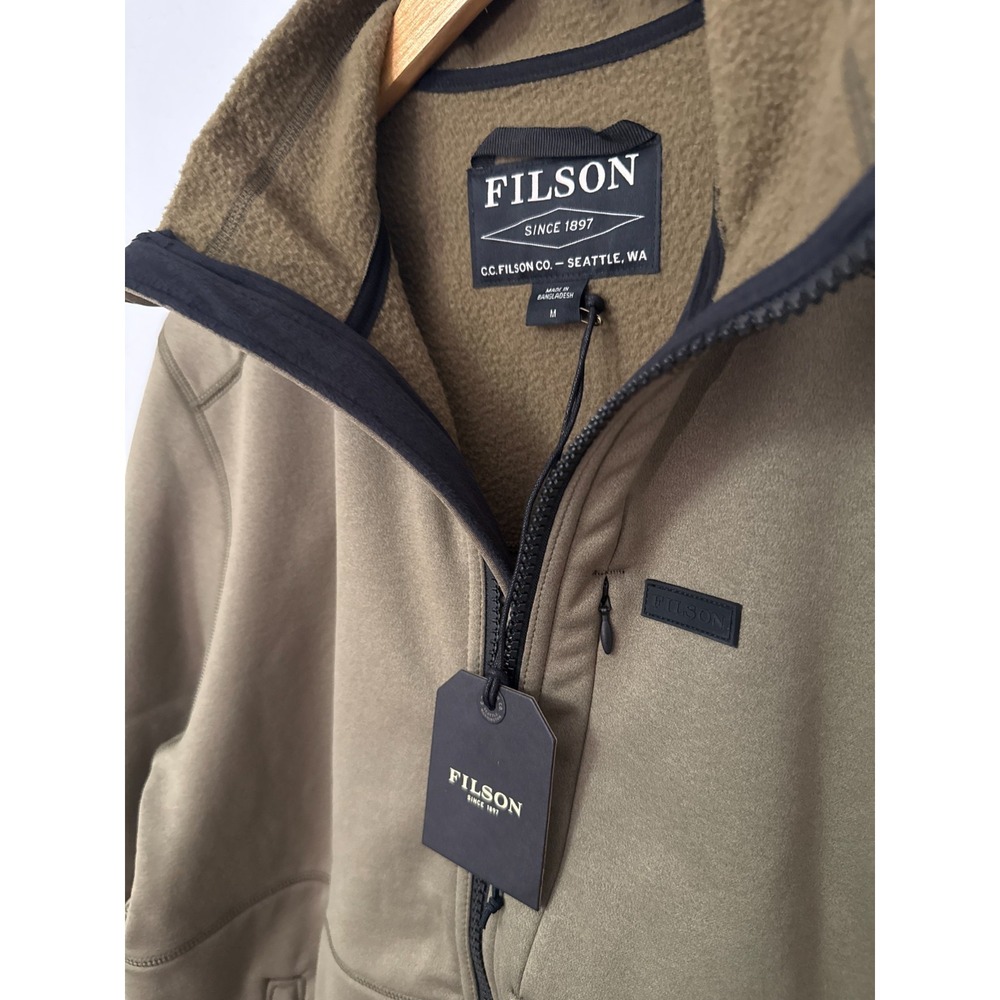 Filson Granite Spire Fleece Jacket Mens Medium Field Olive Green 20263407 NWT